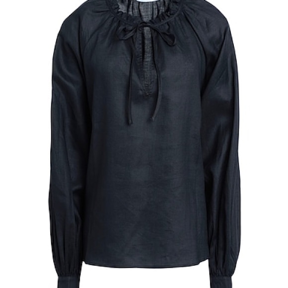 & Other Stories Oversized Voluminous Sleeve Blouse in Black NWT - Picture 10 of 10